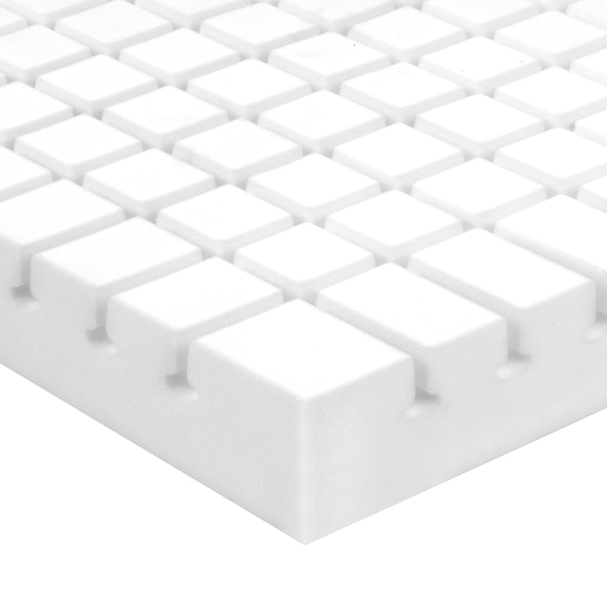 Pianka poliuretanowa z profilowaniem gofrowym w materacu przeciwodleżynowym REHA+ MEDiCO.