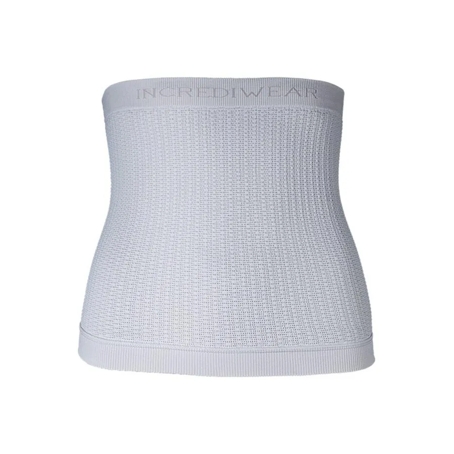 Biała terapeutyczna opaska na korpus Incrediwear widoczna z przodu
