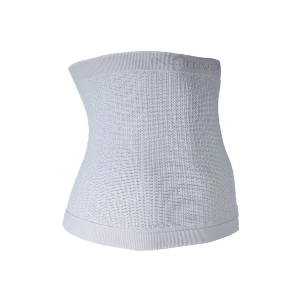 Biała terapeutyczna opaska na korpus Incrediwear – widok z profilu