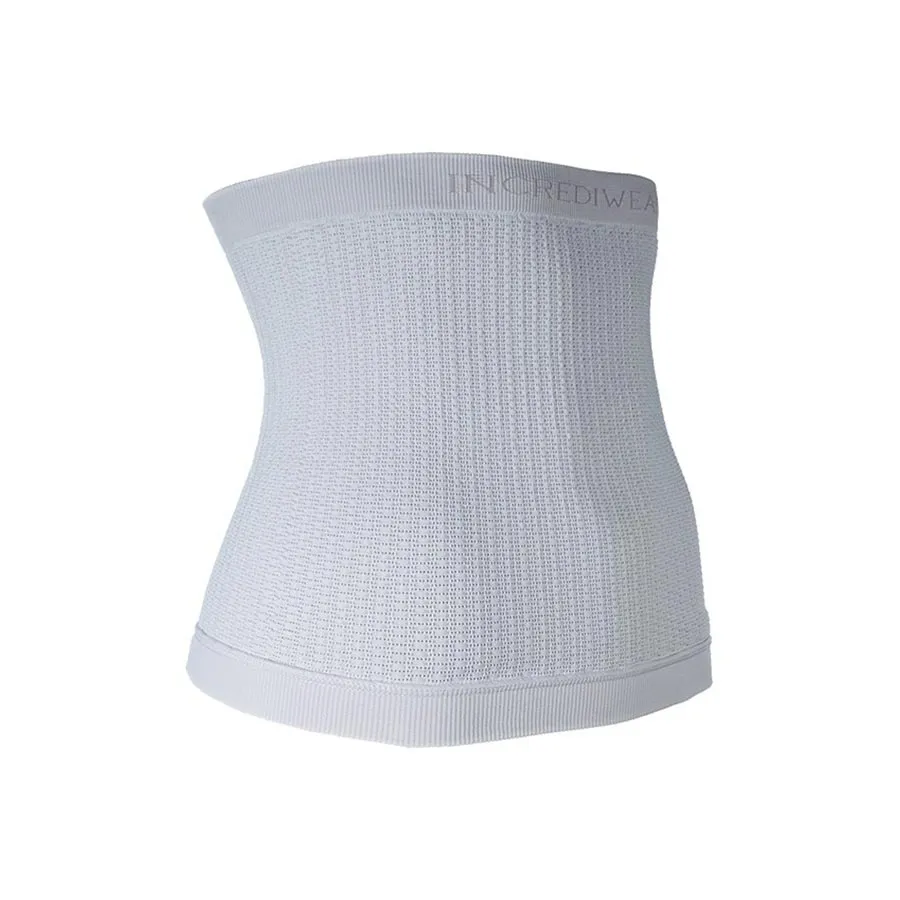 Biała terapeutyczna opaska na korpus Incrediwear – widok z profilu
