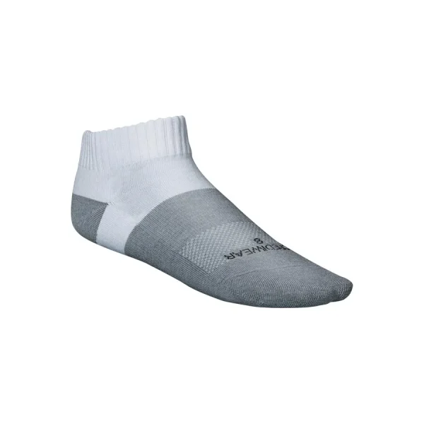 Skarpetka treningowa Incrediwear biało-szara – ujęcie z boku