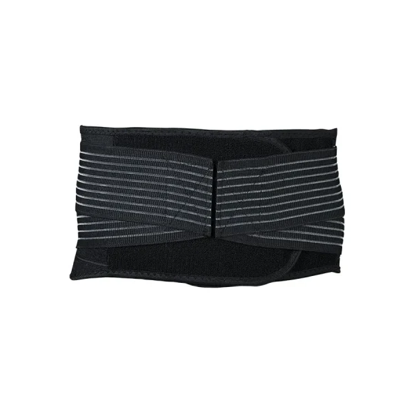 Tylny widok na czarny pas lędźwiowy Incrediwear z szerokim zapięciem