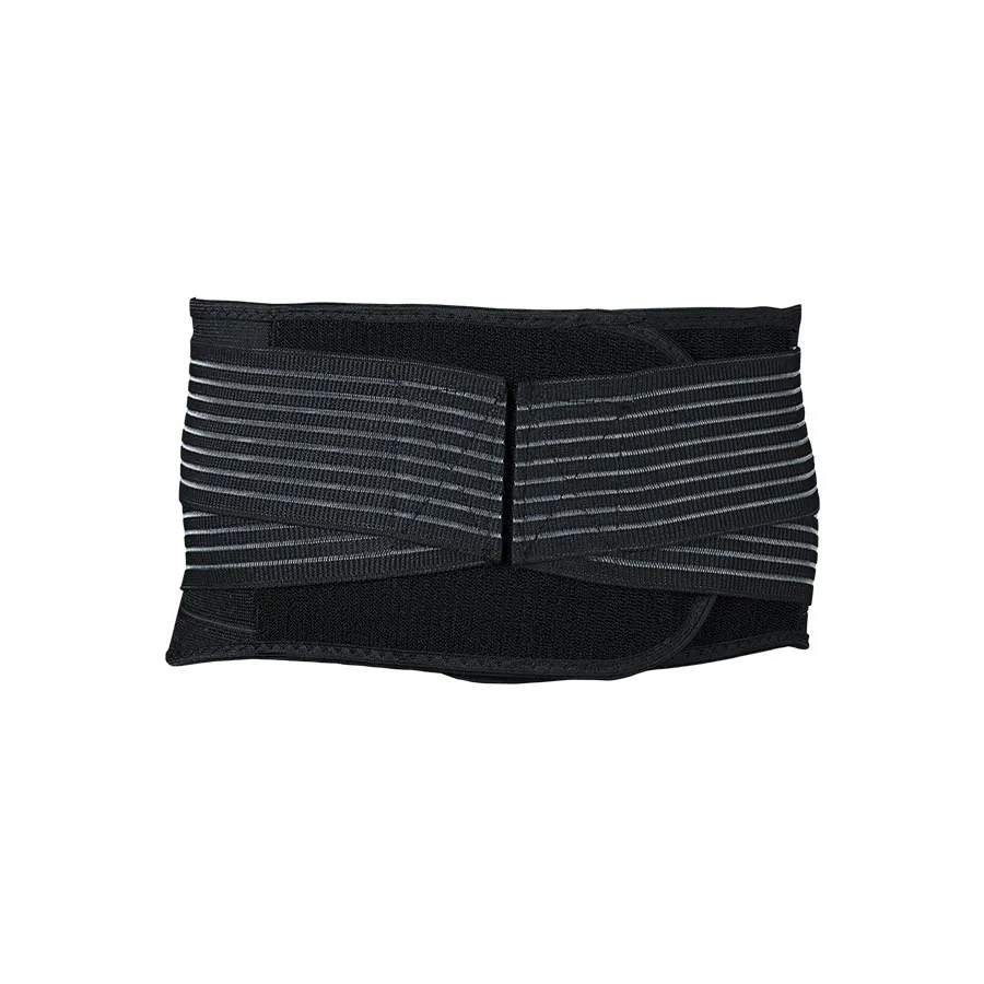 Tylny widok na czarny pas lędźwiowy Incrediwear z szerokim zapięciem