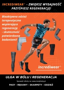 Sportowiec w opaskach terapeutycznych Incrediwear – wsparcie rehabilitacji i regeneracji