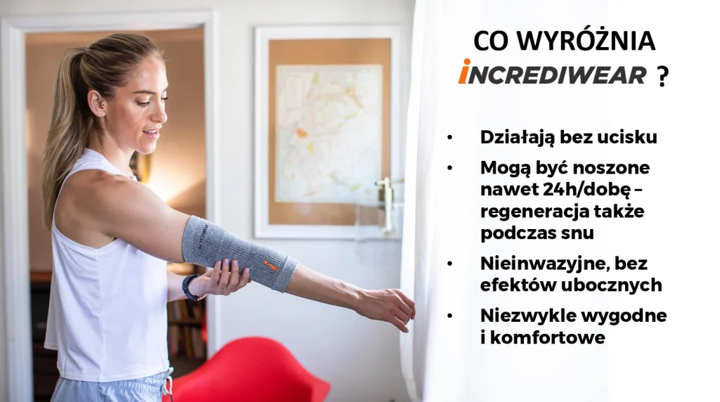 Opaska terapeutyczna Incrediwear na łokieć – regeneracja i wygoda